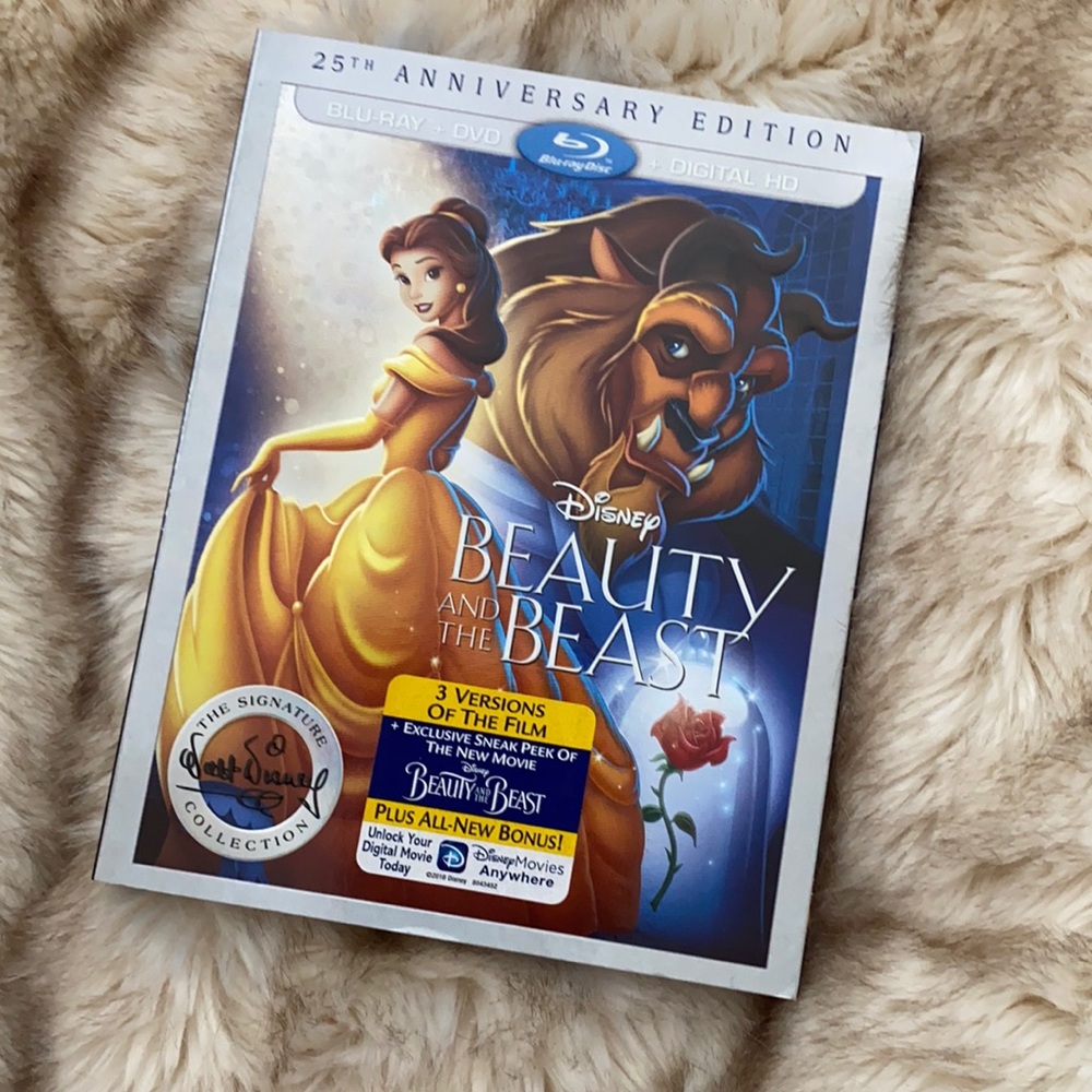 Beauty and the Beast 25th anniversary Blu-Ray disc